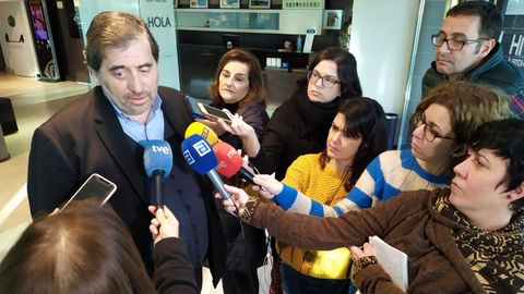 El presidente de la Gestora de Ciudadanos, Manuel Garc�a Bofill, en Gij�n