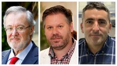Los investigadores José Castillo, Tomás Sobrino y Francisco Campos