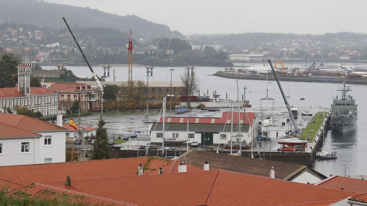 A Graña, puesto de mando en el ejercicio de la Fuerza de Guerra Naval Especial