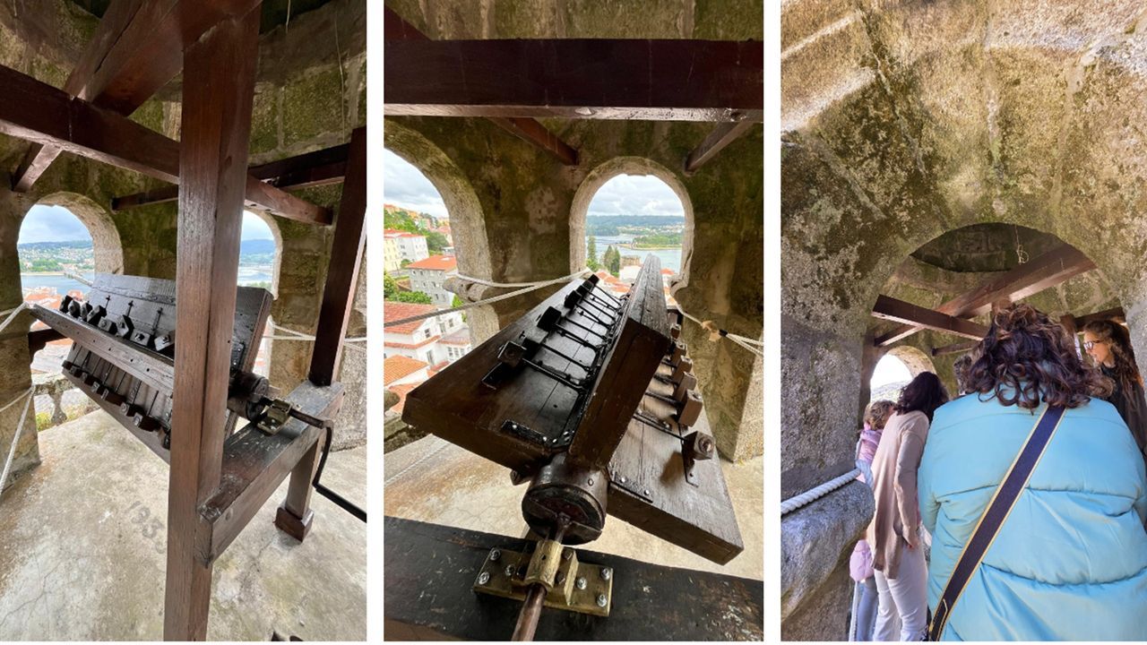 Ya vuelven a sonar las carracas de la iglesia de Pontedeume: «Aparte de restauralas, reequilibráronse»