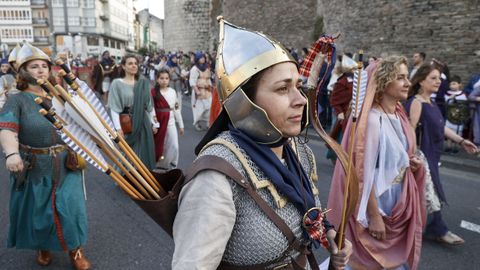 Tropas en el desfile del Arde Lucus