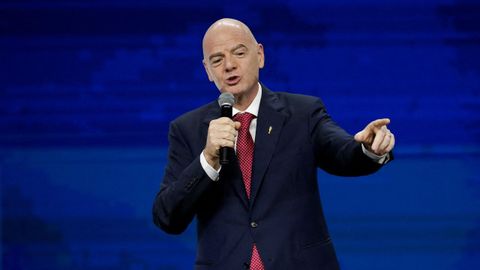 Gianni Infantino, durante un acto de la FIFA.