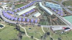 Infograf�a que recrea c�mo ser� la urbanizaci�n de As Saamasas