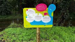 Se instalaron 11 paneles informativos entre el ro Morto y el Xunderama