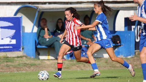 Lance del encuentro de pretemporada entre el D�por Abanca y el Athletic Club