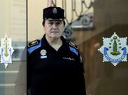El jefe de la Polic�a Local, Jos� Antonio Brandariz, en el cuartel de San Amaro.