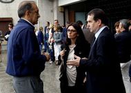 Figueroa, Veloso y Caballero meses atr�s cuando el BNG segu�a cercano al gobierno socialista.