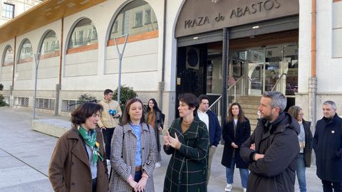 Ana Pontn visitou a Praza de Abastos de Lugo