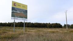 Terrenos de la segunda fase del polgono de O Morelle, en Sarria