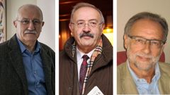 De izquierda a derecha: Antonio Izquierdo, Ram�n Villares y Jos� Manuel Sabucedo