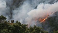 Imagen de archivo de un incendio en Ribadavia