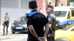 Un auxiliar de Polic�a Local en Vilagarc�a