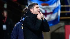 Antonio Hidalgo, durante el partido del D�por ante la Cultural Leonesa.