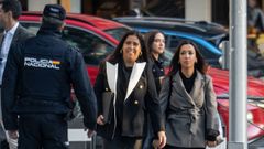 Beatriz Biedma, la jueza que investig� al hermano de Pedro S�nchez, a su llegada a la Audiencia Nacional para declarar sobre la trama de Leire D�ez