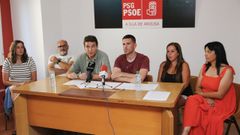 BNG e PSOE en xu�o do 2023, cando fixeron p�blico o pacto de goberno