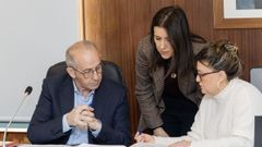 Imagen del pleno, celebrado esta semana, para la aprobaci�n del nuevo presupuesto municipal de Coristanco.