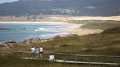 Foto de archivo de la playa de O Vilar, en Ribeira