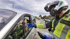 Control de alcoholemia realizado este mi�rcoles en la N-550 en Pontevedra