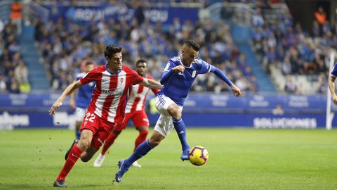 Derbi en el Carlos Tartiere entre el Oviedo y el Sporting, temporada 2018-2019