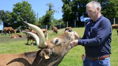 Explotaci�n ganadera de Jos� �ngel Regueiro, en Friol