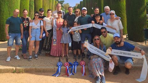 La expedicin viveirense en el Campeonato de Espaa que se celebr en Crdoba.