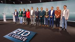 En el debate participaron los candidatos de todas las formaciones que concurren a los comicios.