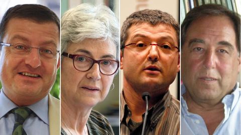 Ignasi Guardans, Muriel Casals, Joaquim Coll y Francesc de Carreras