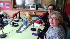 Mon e Cristina, nunha imaxe de arquivo en Radio Voz 