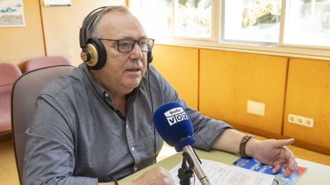 El alcalde de A Laracha, Jos Manuel Lpez Varela, este martes en el estudio de Radio Voz.