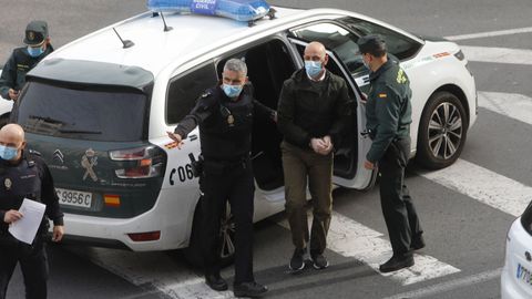 Otro de los implicados en el asalto de Bobor�s, antes del juicio celebrado en Ourense en mayo del 2021