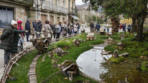 La originalidad de la ambientaci�n navide�a atrajo el inter�s de muchos visitantes