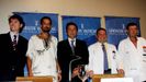El doctor Cavadas y la direcci�n de La Fe, cuando se anunci� el transplante