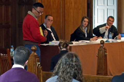 Hai Jie Zhang, durante su comparecencia en el juicio que se desarrolló en la Audiencia.