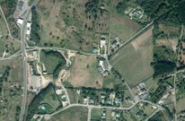 Vista a�rea de los terrenos sobre los que est� proyectada la construcci�n de la urbanizaci�n. 
