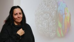 Cris Villegas es la creadora de la jornada y due�a del estudio de arte