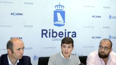 Vicente Mari�o, Lu�s P�rez y Su�rez Puerta ofrecieron una rueda de prensa sobre el cese de actividad de la gasolinera SBC
