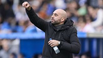 Claudio Girldez, durante el partido entre Celta y Alavs en Mendizorrotza.