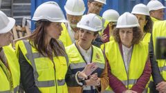 La ministra de Vivienda, Isabel Rodr�guez, en una visita a Santiago del pasado junio, acompa�ada de la conselleira Mar�a Mart�nez Allegue y de la alcaldesa compostelana, Goretti Sanmart�n