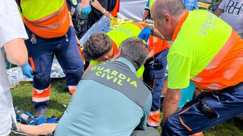 Accidente en la carretera de Lagos de Covadonga