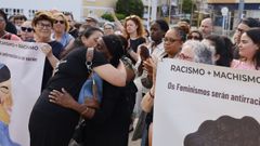 Concentraci�n este pasado luns en Burela en apoio a Antonina Semedo