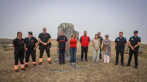 Polic&iacute;a Local, Bomberos, Concello, Protecci&oacute;n Civil y Cruz Roja preparando en Doni&ntilde;os el dispositivo de seguridad por el eclipse solar total
