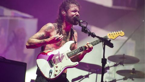 Simon Neil, cantante de Biffy Clyro, durante una actuaci&oacute;n en una imagen de archivo