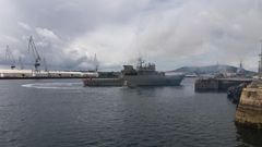 La dotaci�n del Centinela, construido en Navantia Ferrol y entregado a la Armada en 1991, la forman 45 militares