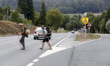 La zona de O Pino es uno de los puntos peligrosos del itienrario del Camino de Santiago. 