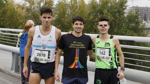 Pablo Bocelo, Alejandro Fern�ndez (4�) y Yago Garc�a (3�).