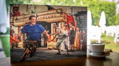 Una de las ilustraciones de la exposicin sobre la Festa do Esquecemento