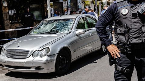 El veh�culo del autor del doble atropello mortal en Madrid.