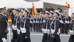 Jura de bandera en la base naval de A Gra�a
