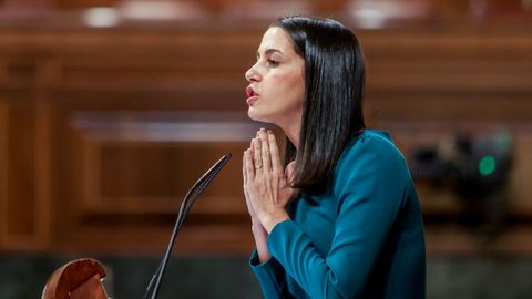 Ins Arrimadas, presidenta de Cs, en el Congreso de los Diputados.