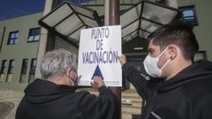 Indicaciones para la vacunaci�n de mayores de 80 a�os en el centro de salud de Carballo